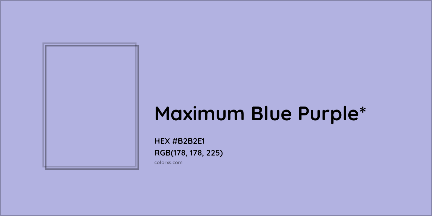 HEX #B2B2E1 Color Name, Color Code, Palettes, Similar Paints, Images