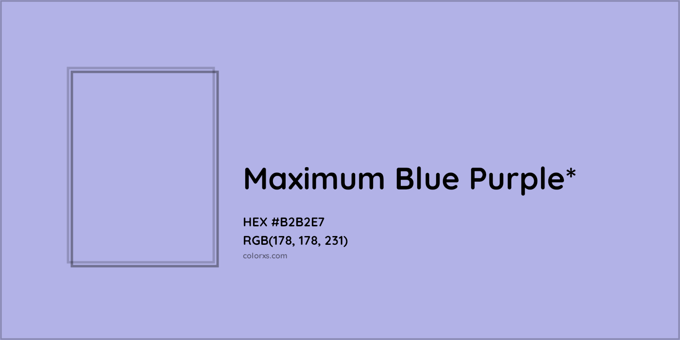 HEX #B2B2E7 Color Name, Color Code, Palettes, Similar Paints, Images