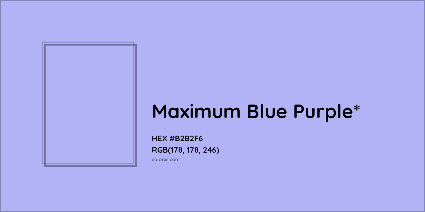 HEX #B2B2F6 Color Name, Color Code, Palettes, Similar Paints, Images