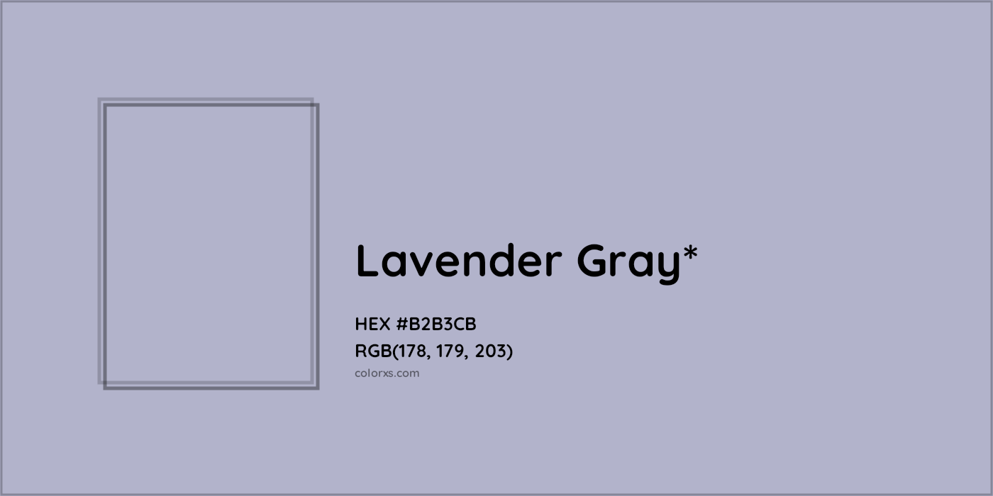 HEX #B2B3CB Color Name, Color Code, Palettes, Similar Paints, Images