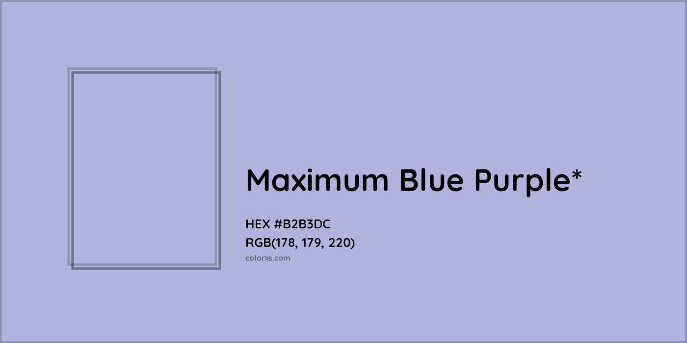 HEX #B2B3DC Color Name, Color Code, Palettes, Similar Paints, Images