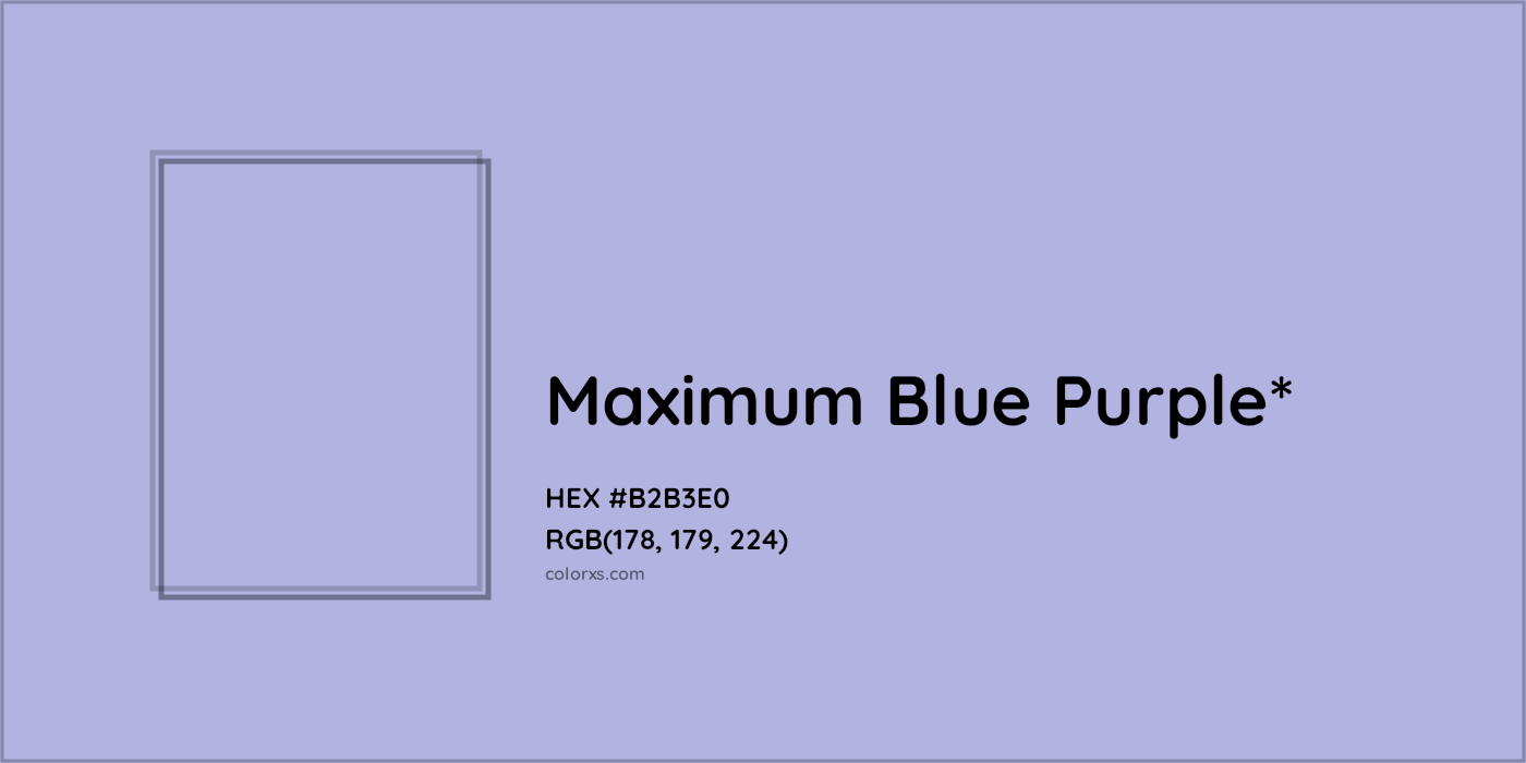 HEX #B2B3E0 Color Name, Color Code, Palettes, Similar Paints, Images