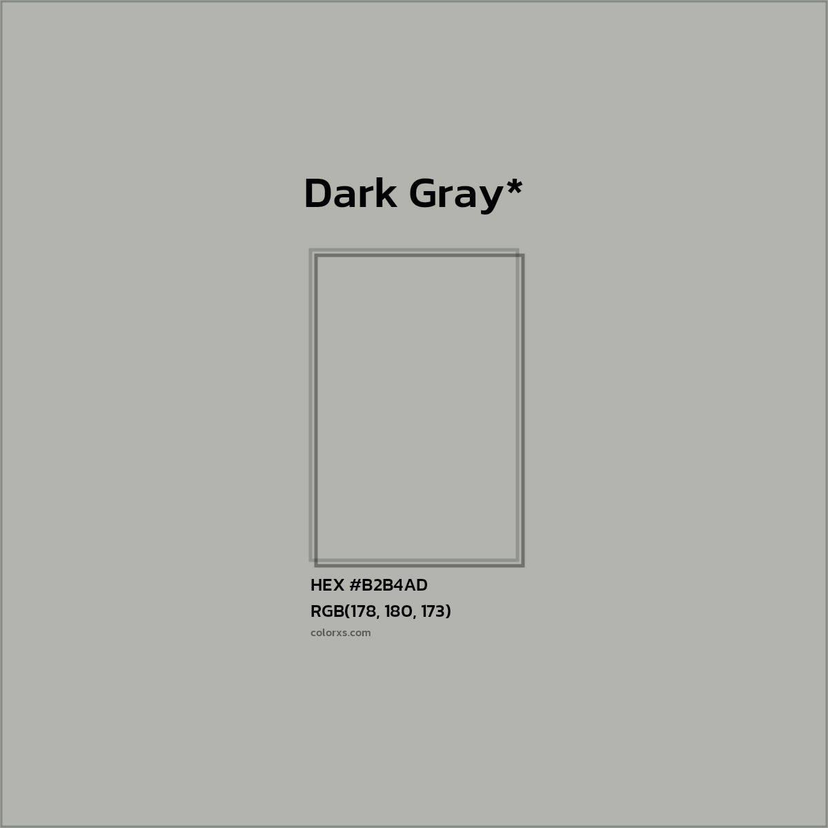 HEX #B2B4AD Color Name, Color Code, Palettes, Similar Paints, Images