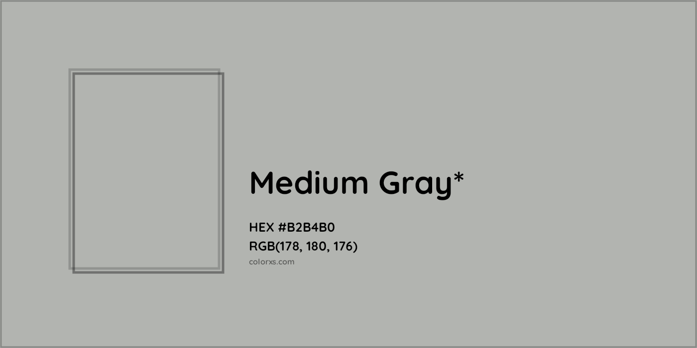 HEX #B2B4B0 Color Name, Color Code, Palettes, Similar Paints, Images