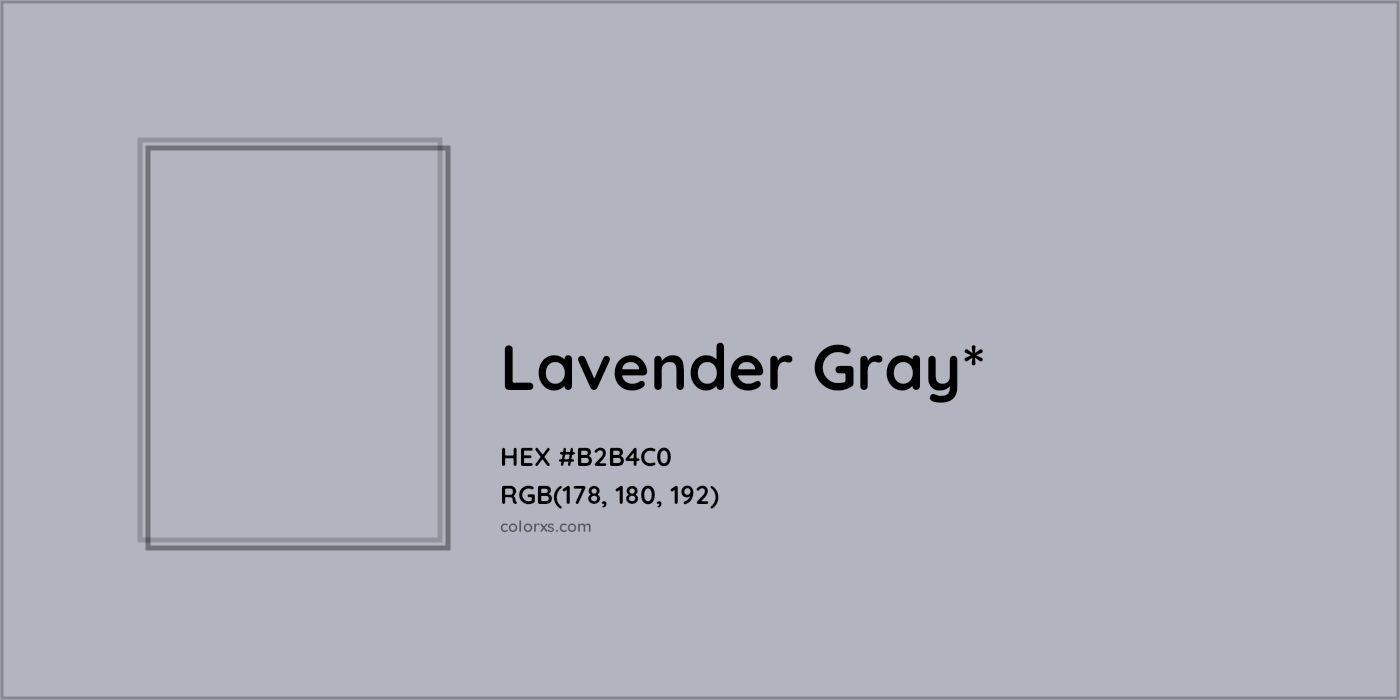 HEX #B2B4C0 Color Name, Color Code, Palettes, Similar Paints, Images