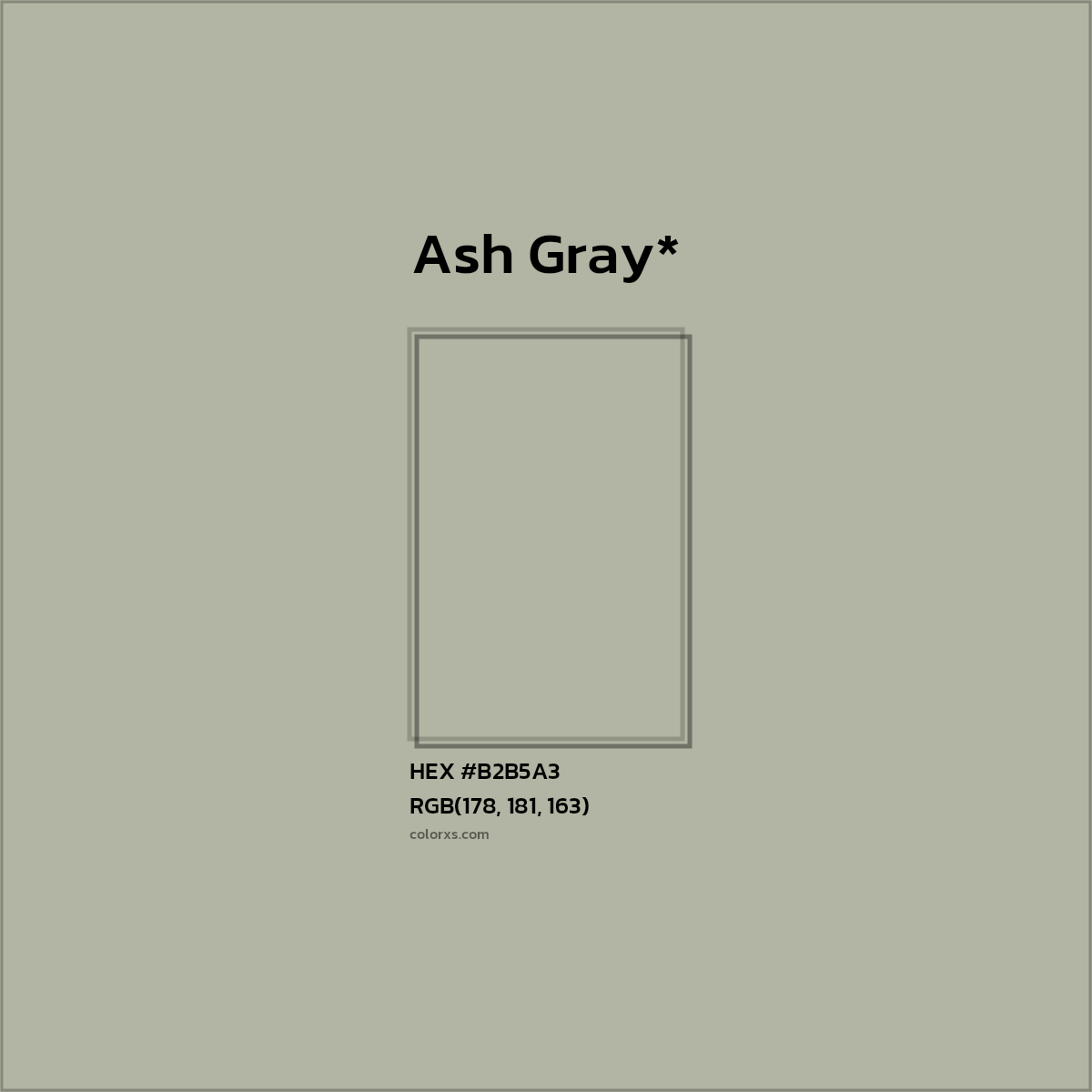 HEX #B2B5A3 Color Name, Color Code, Palettes, Similar Paints, Images