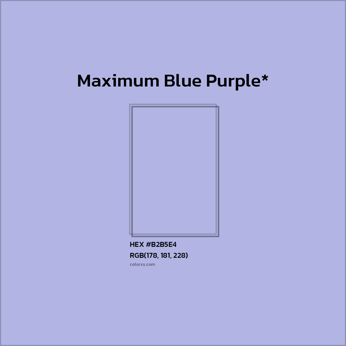 HEX #B2B5E4 Color Name, Color Code, Palettes, Similar Paints, Images