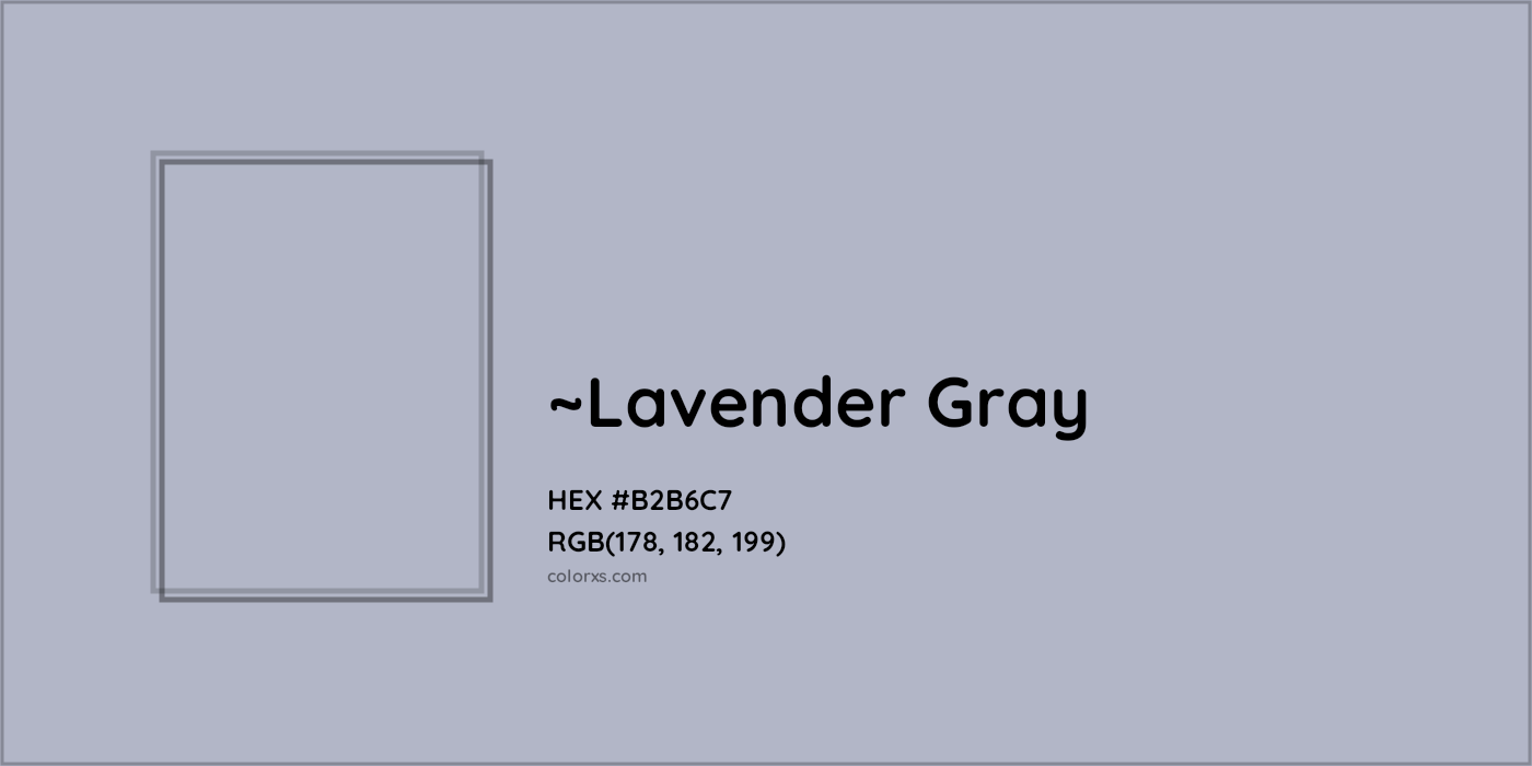 HEX #B2B6C7 Color Name, Color Code, Palettes, Similar Paints, Images