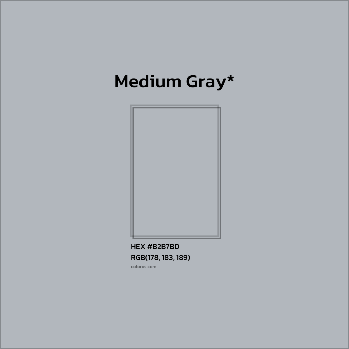 HEX #B2B7BD Color Name, Color Code, Palettes, Similar Paints, Images
