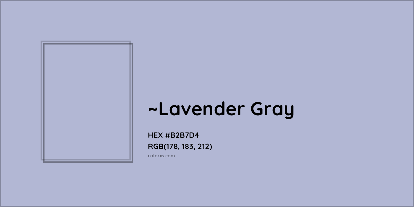 HEX #B2B7D4 Color Name, Color Code, Palettes, Similar Paints, Images