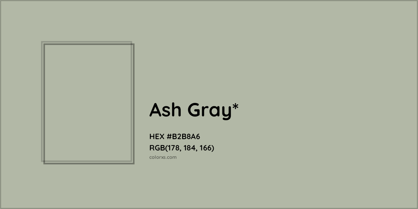 HEX #B2B8A6 Color Name, Color Code, Palettes, Similar Paints, Images