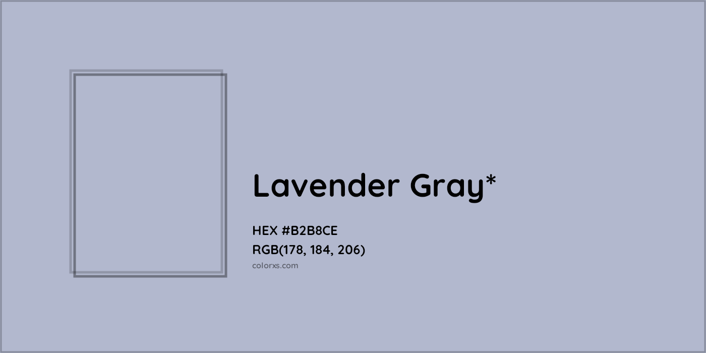 HEX #B2B8CE Color Name, Color Code, Palettes, Similar Paints, Images