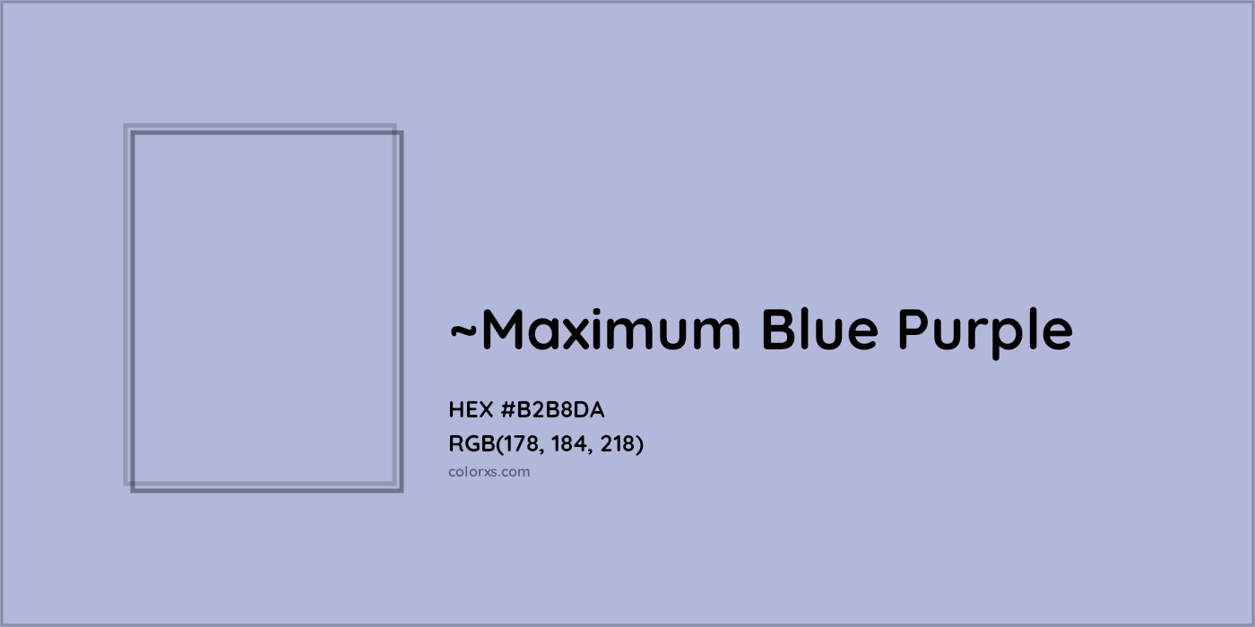 HEX #B2B8DA Color Name, Color Code, Palettes, Similar Paints, Images