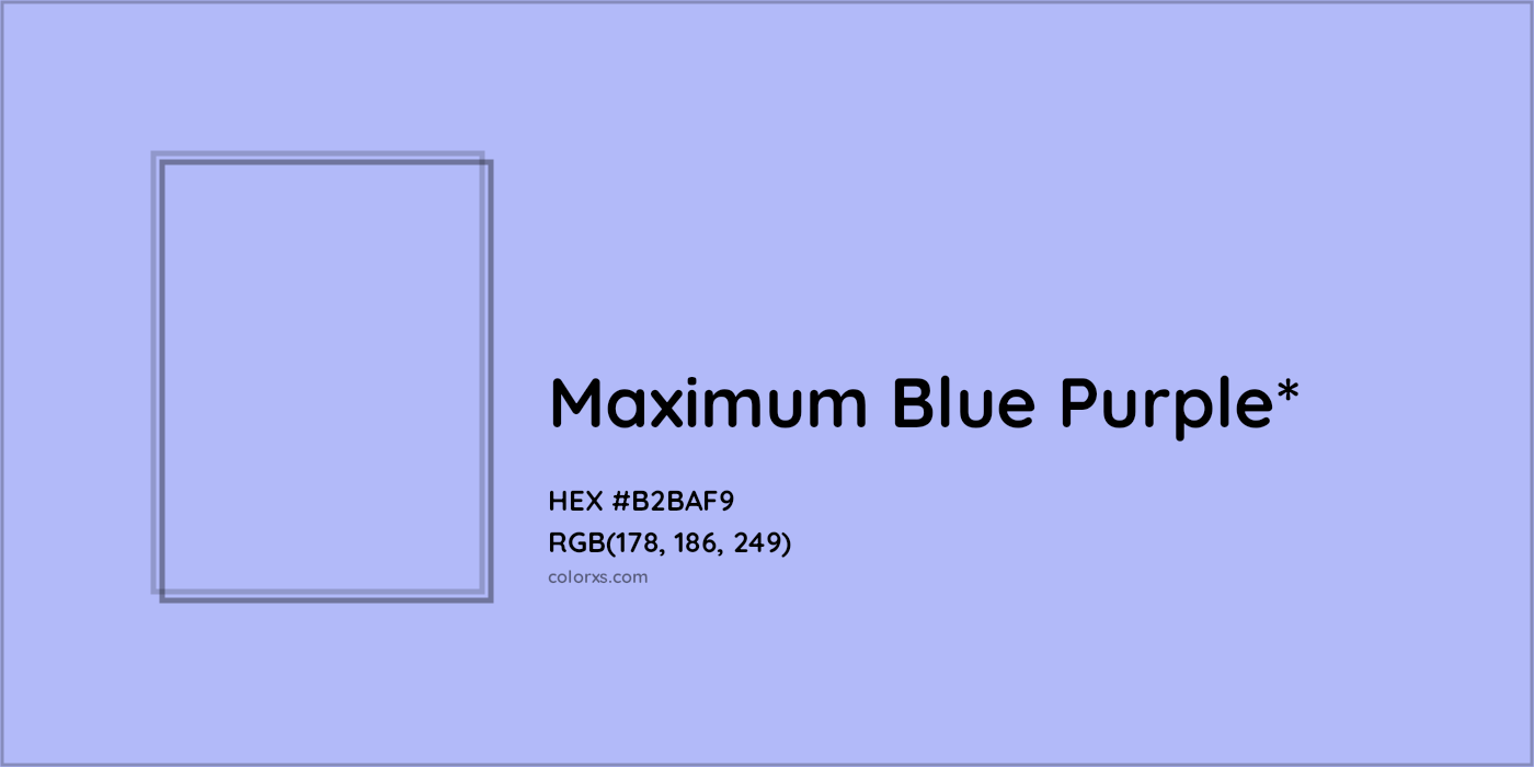 HEX #B2BAF9 Color Name, Color Code, Palettes, Similar Paints, Images
