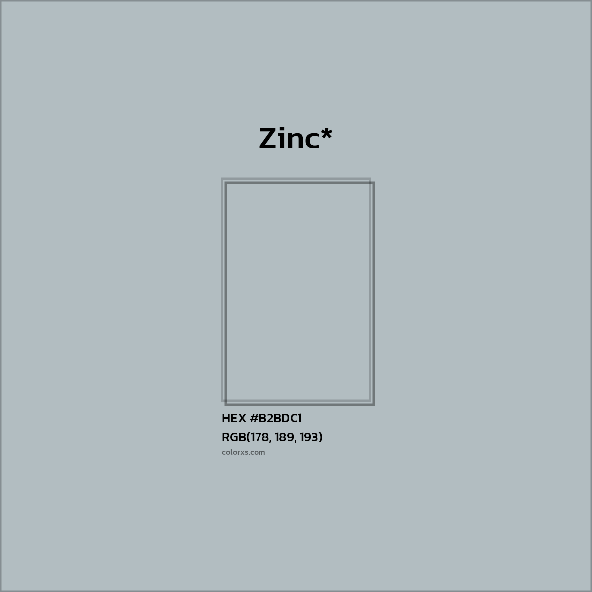 HEX #B2BDC1 Color Name, Color Code, Palettes, Similar Paints, Images