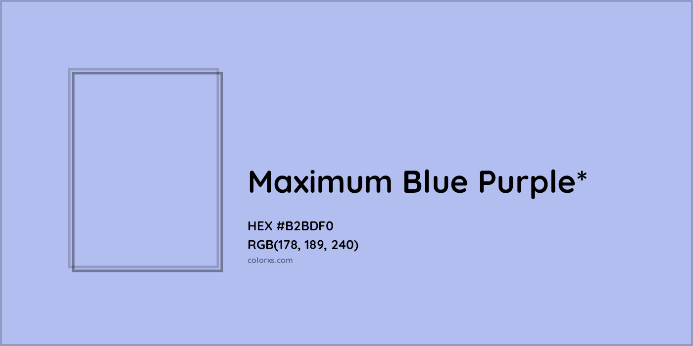 HEX #B2BDF0 Color Name, Color Code, Palettes, Similar Paints, Images