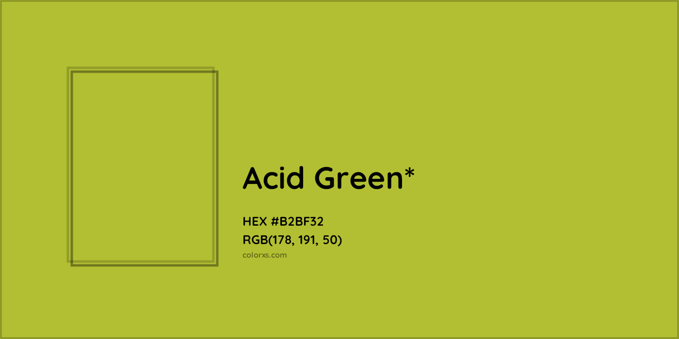 HEX #B2BF32 Color Name, Color Code, Palettes, Similar Paints, Images