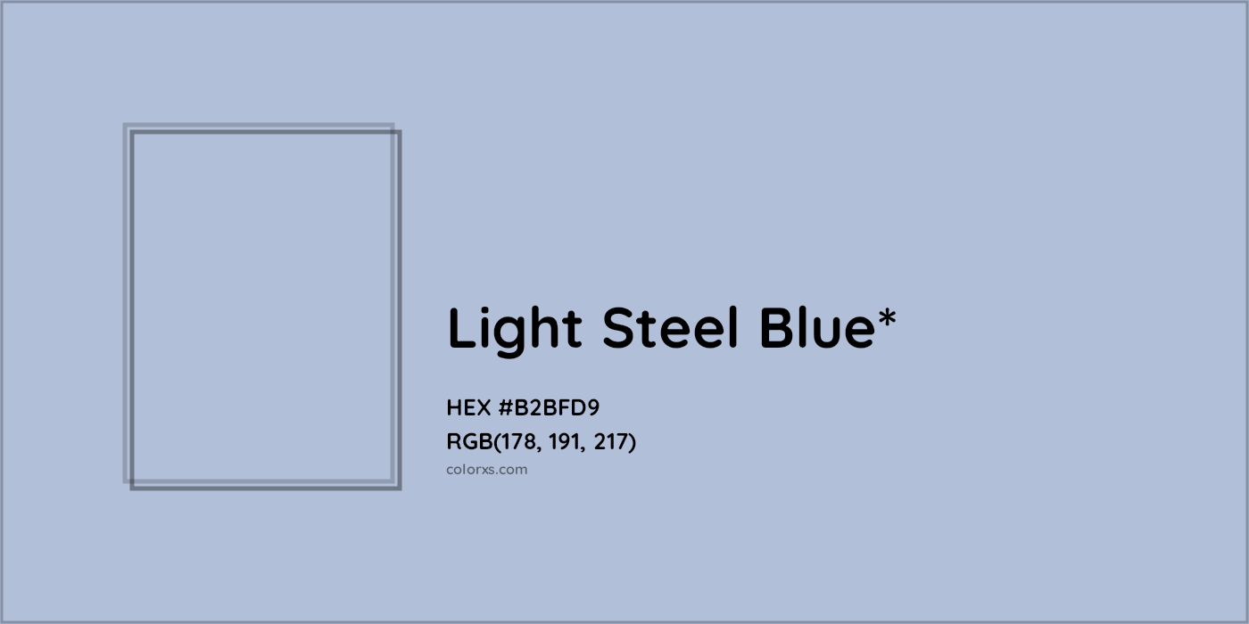 HEX #B2BFD9 Color Name, Color Code, Palettes, Similar Paints, Images