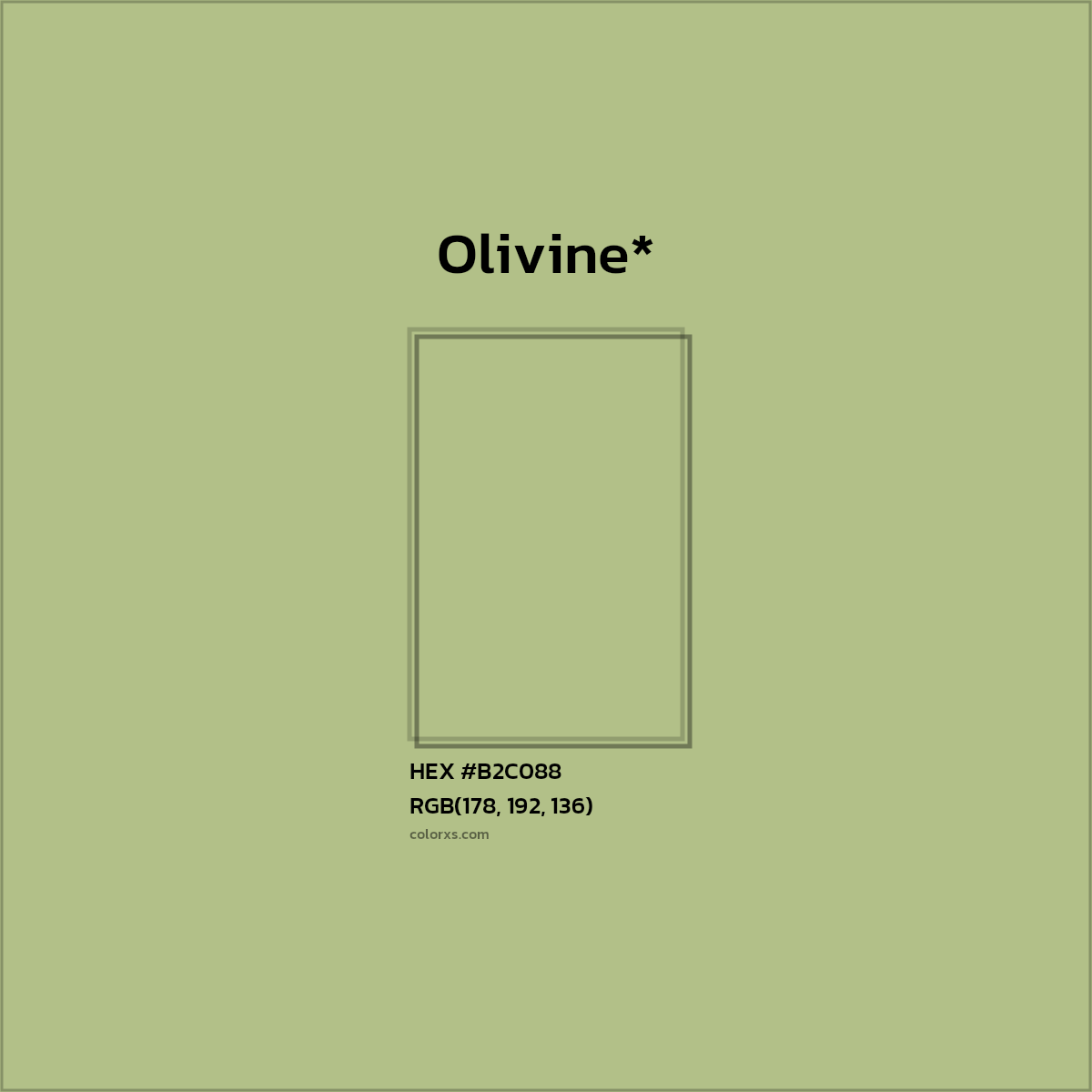 HEX #B2C088 Color Name, Color Code, Palettes, Similar Paints, Images