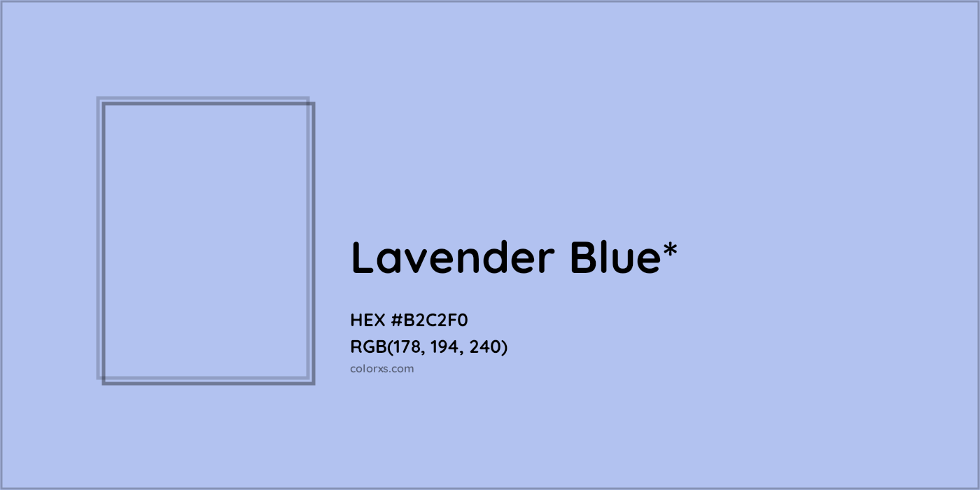 HEX #B2C2F0 Color Name, Color Code, Palettes, Similar Paints, Images