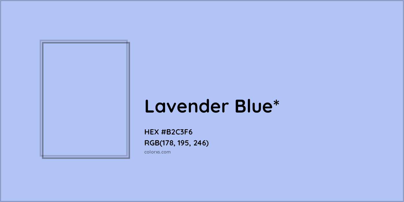 HEX #B2C3F6 Color Name, Color Code, Palettes, Similar Paints, Images