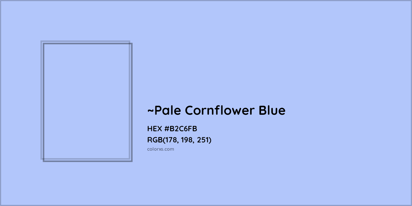 HEX #B2C6FB Color Name, Color Code, Palettes, Similar Paints, Images