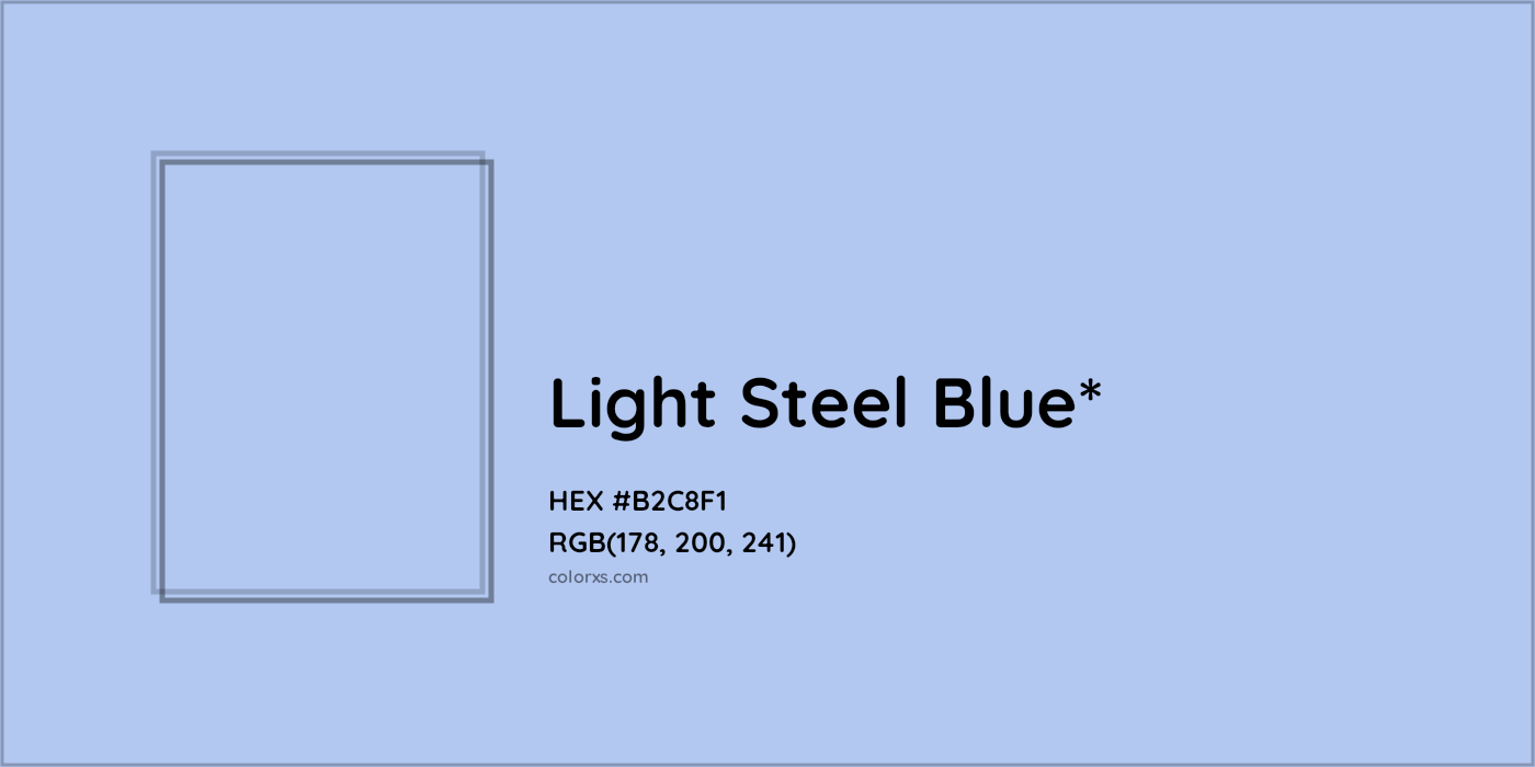 HEX #B2C8F1 Color Name, Color Code, Palettes, Similar Paints, Images