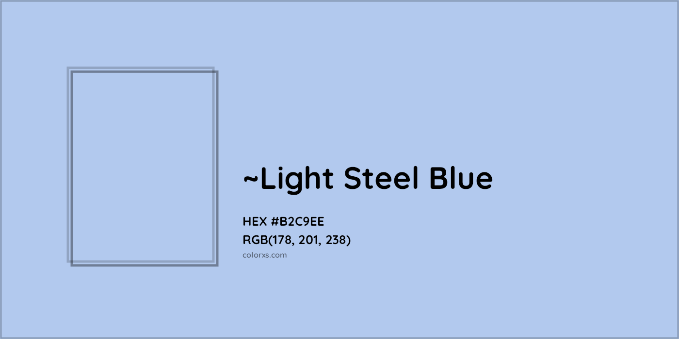 HEX #B2C9EE Color Name, Color Code, Palettes, Similar Paints, Images