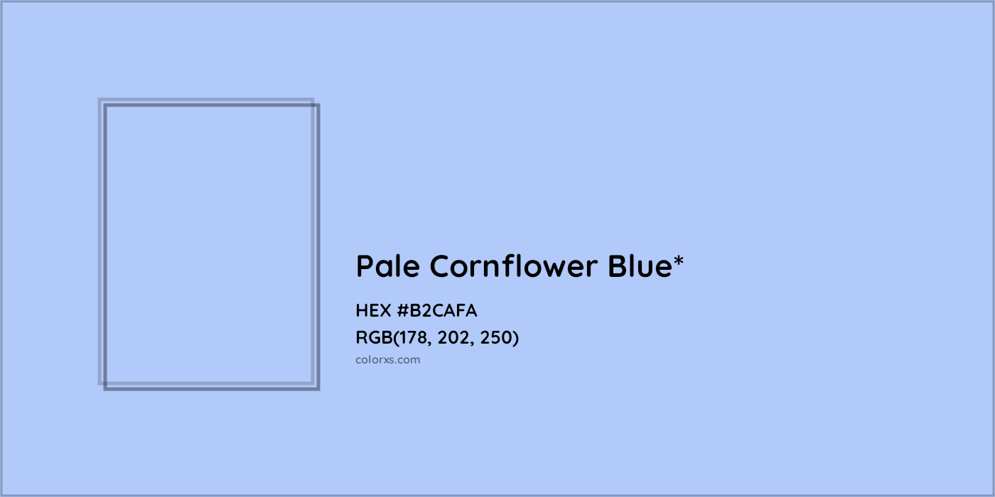 HEX #B2CAFA Color Name, Color Code, Palettes, Similar Paints, Images