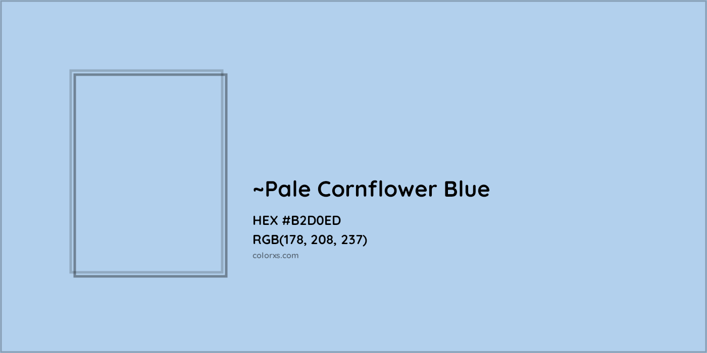 HEX #B2D0ED Color Name, Color Code, Palettes, Similar Paints, Images