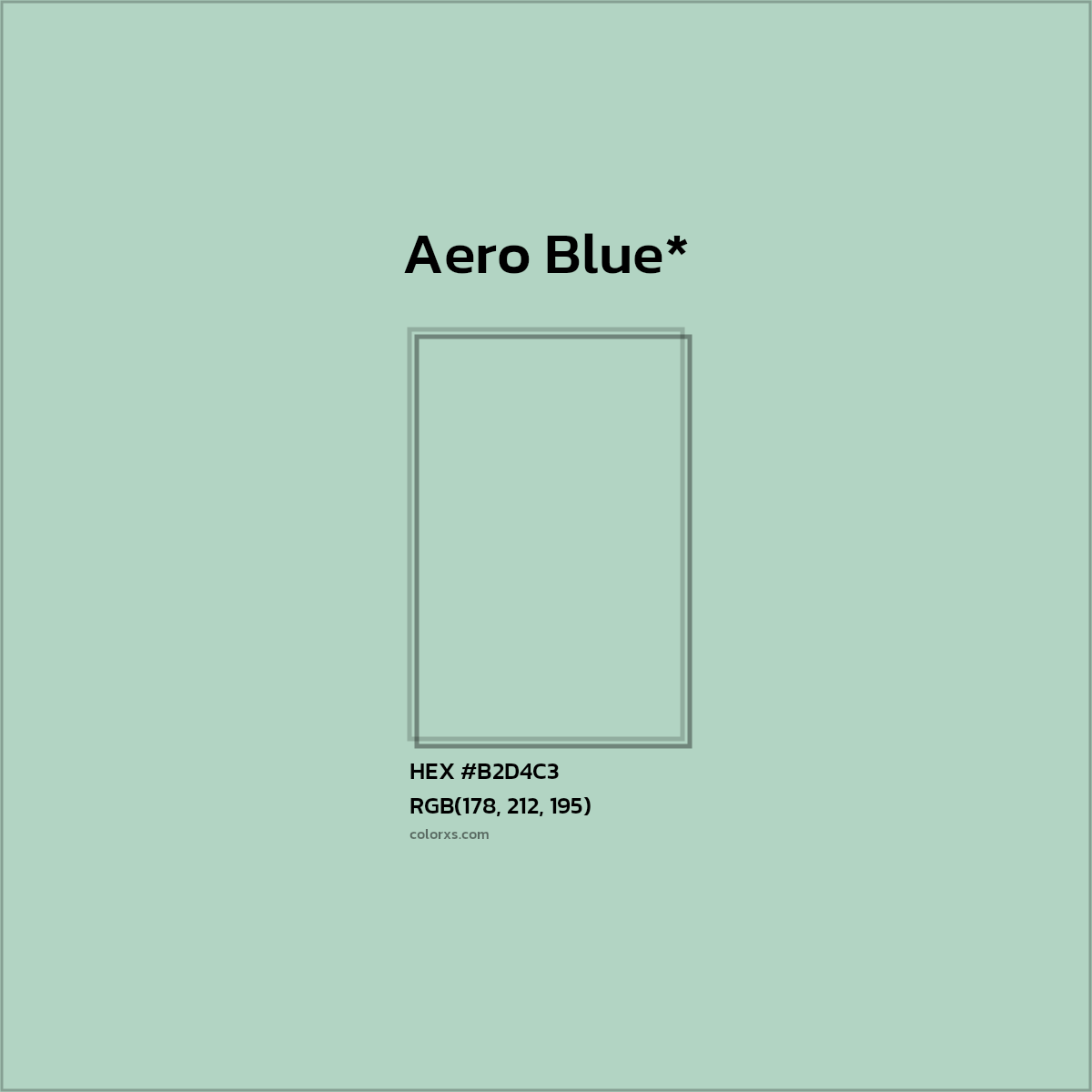HEX #B2D4C3 Color Name, Color Code, Palettes, Similar Paints, Images