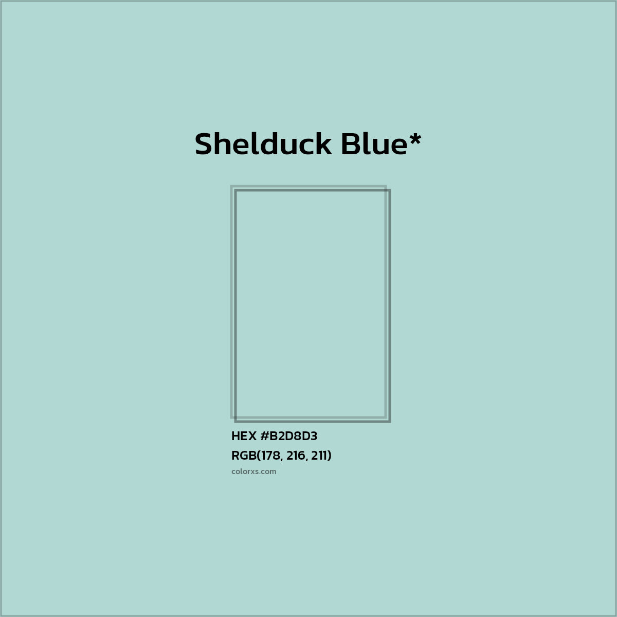 HEX #B2D8D3 Color Name, Color Code, Palettes, Similar Paints, Images