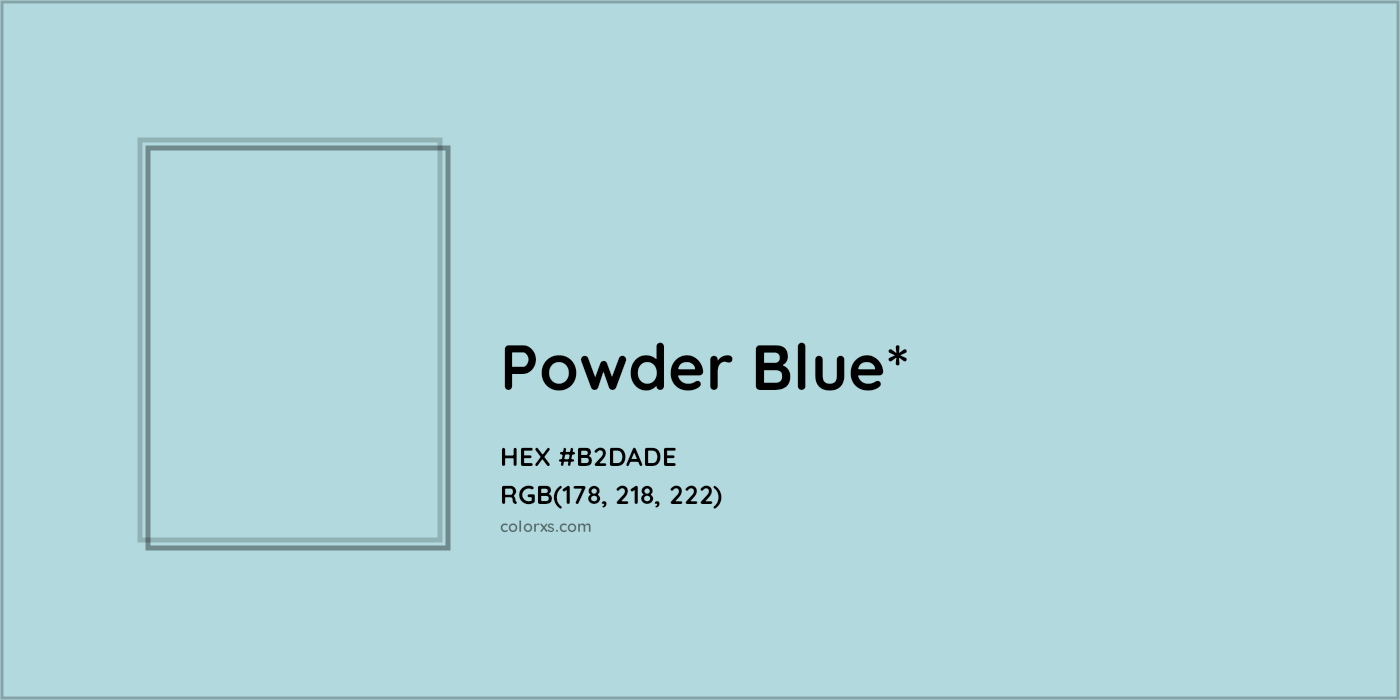 HEX #B2DADE Color Name, Color Code, Palettes, Similar Paints, Images