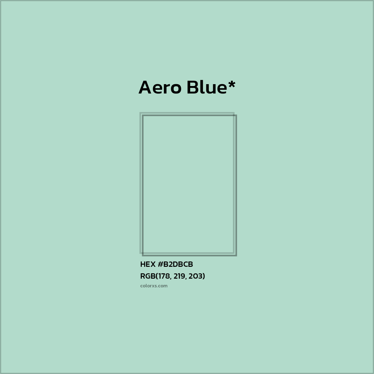 HEX #B2DBCB Color Name, Color Code, Palettes, Similar Paints, Images