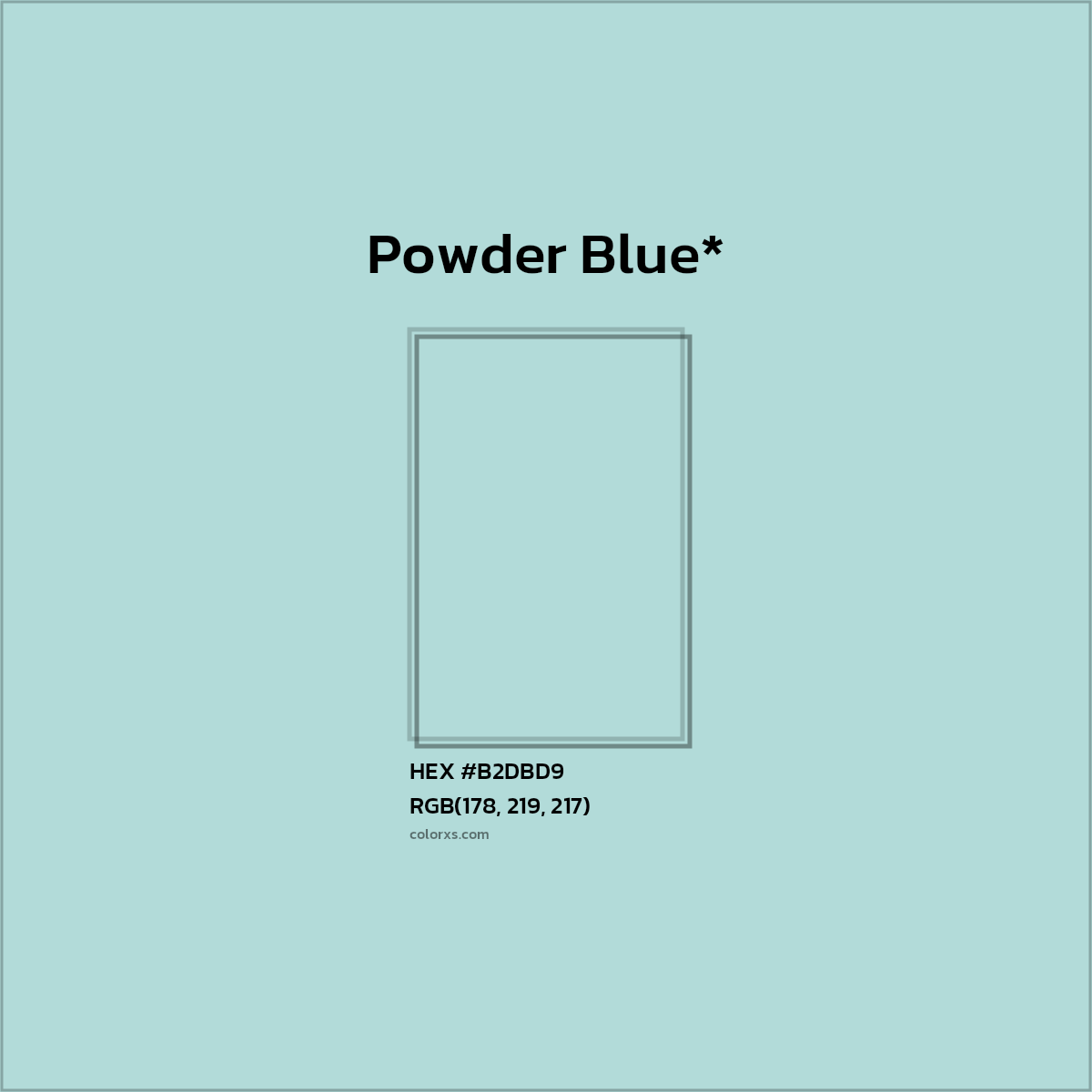 HEX #B2DBD9 Color Name, Color Code, Palettes, Similar Paints, Images