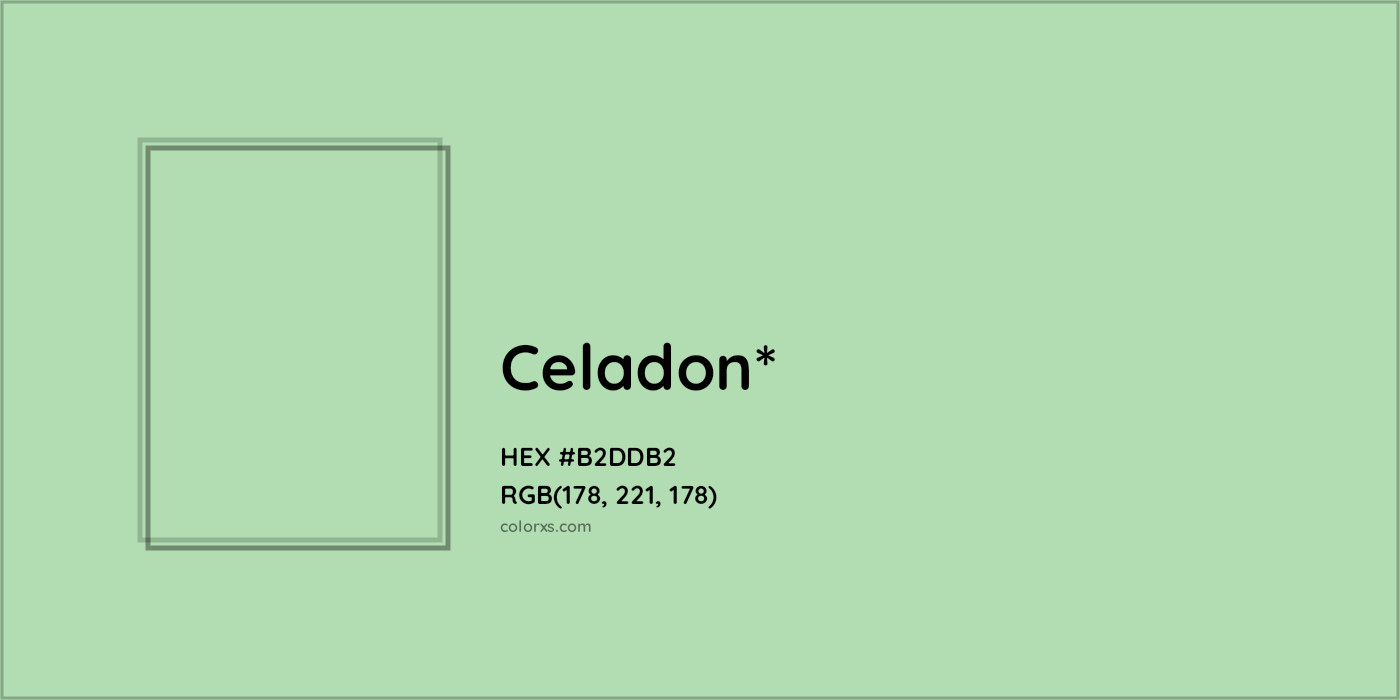 HEX #B2DDB2 Color Name, Color Code, Palettes, Similar Paints, Images