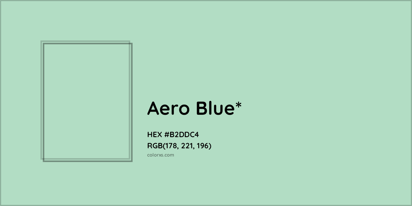 HEX #B2DDC4 Color Name, Color Code, Palettes, Similar Paints, Images