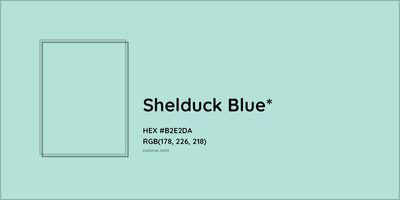 HEX #B2E2DA Color Name, Color Code, Palettes, Similar Paints, Images