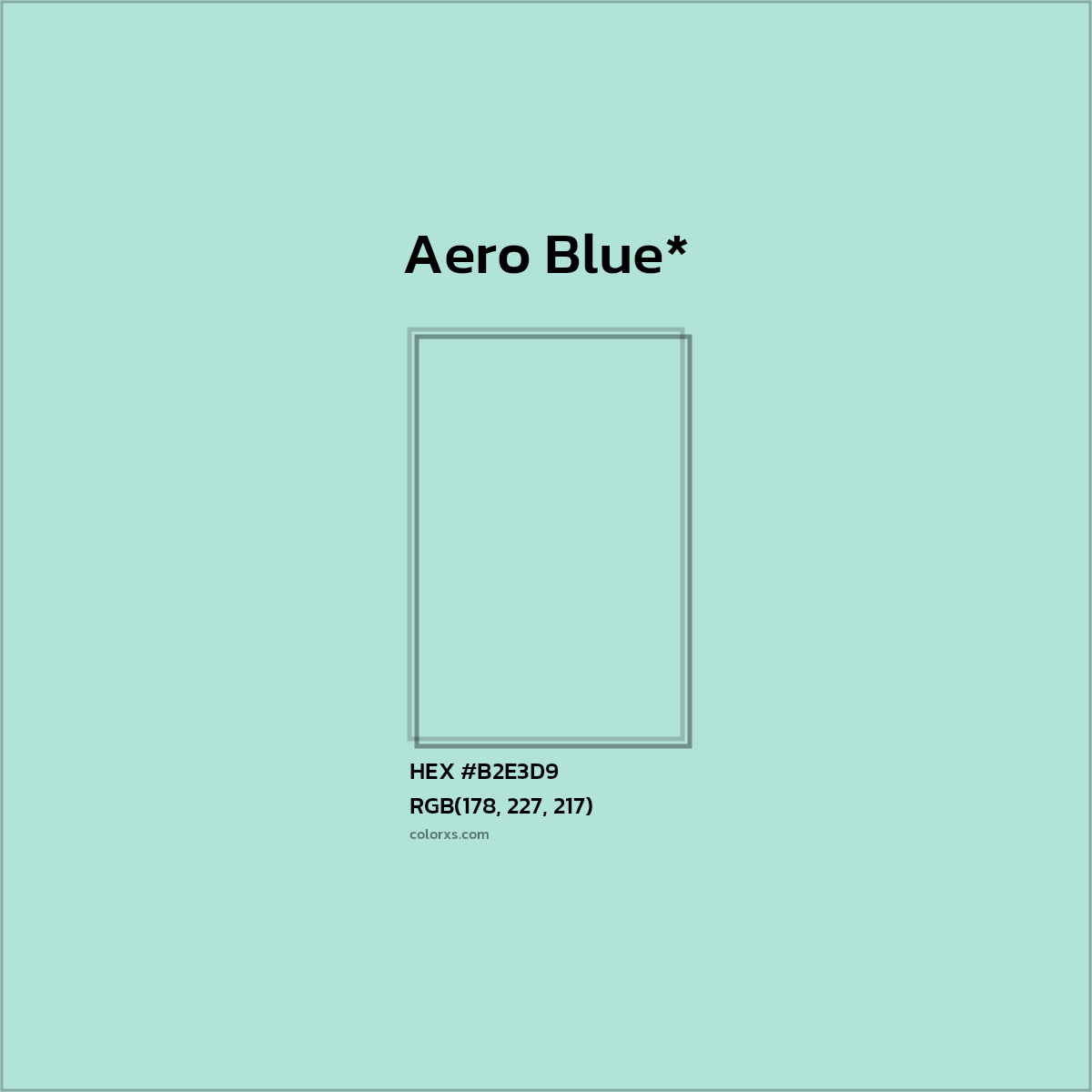 HEX #B2E3D9 Color Name, Color Code, Palettes, Similar Paints, Images