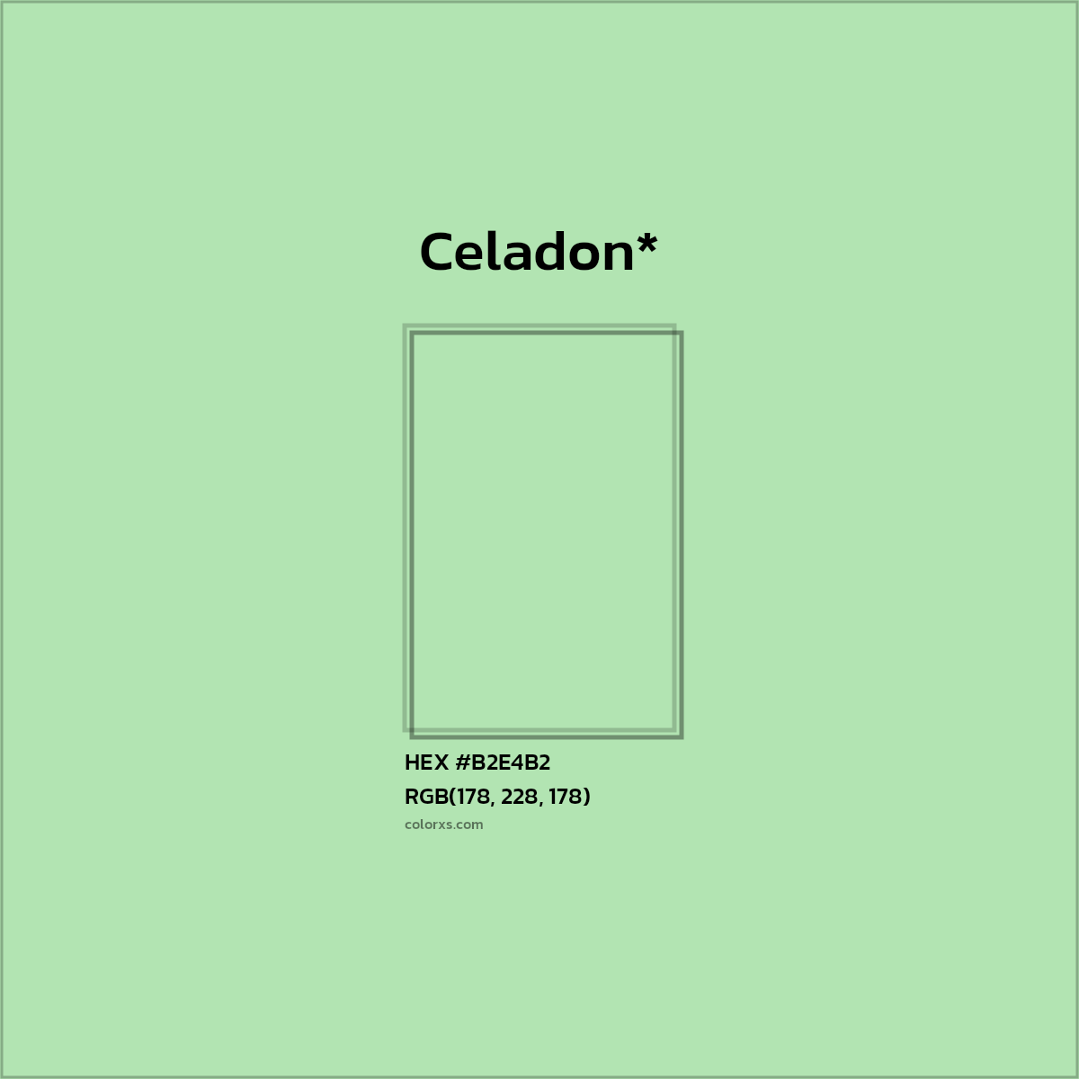 HEX #B2E4B2 Color Name, Color Code, Palettes, Similar Paints, Images