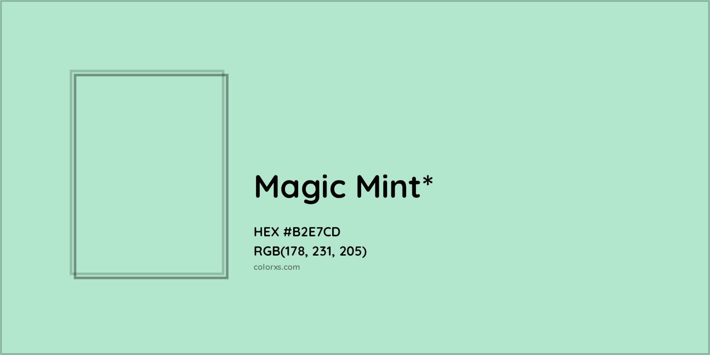 HEX #B2E7CD Color Name, Color Code, Palettes, Similar Paints, Images