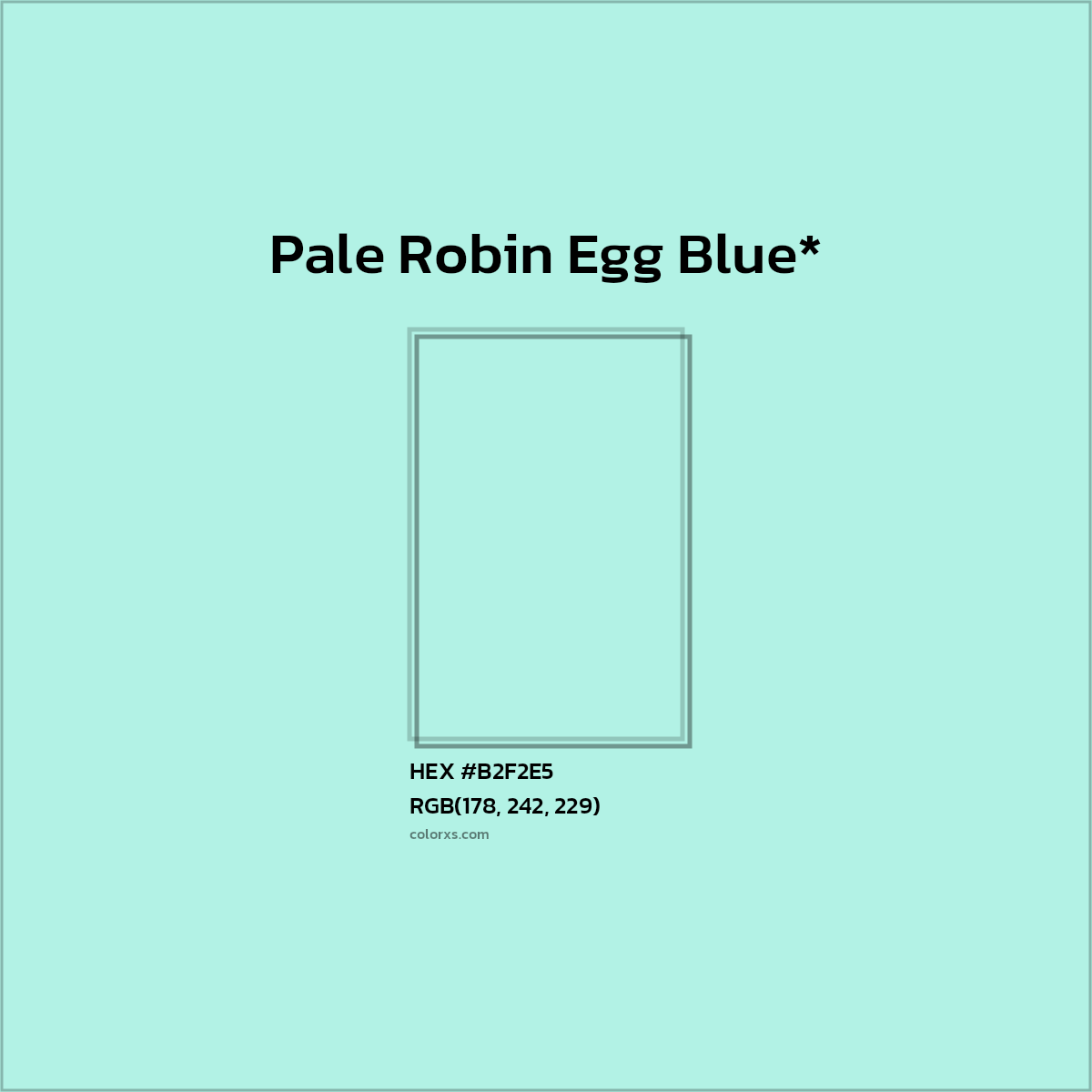 #B2F2E5 hex color. RGB, RYB, CMYK, HSL, HSV codes and color conversions. Matching color names, palettes, paints.