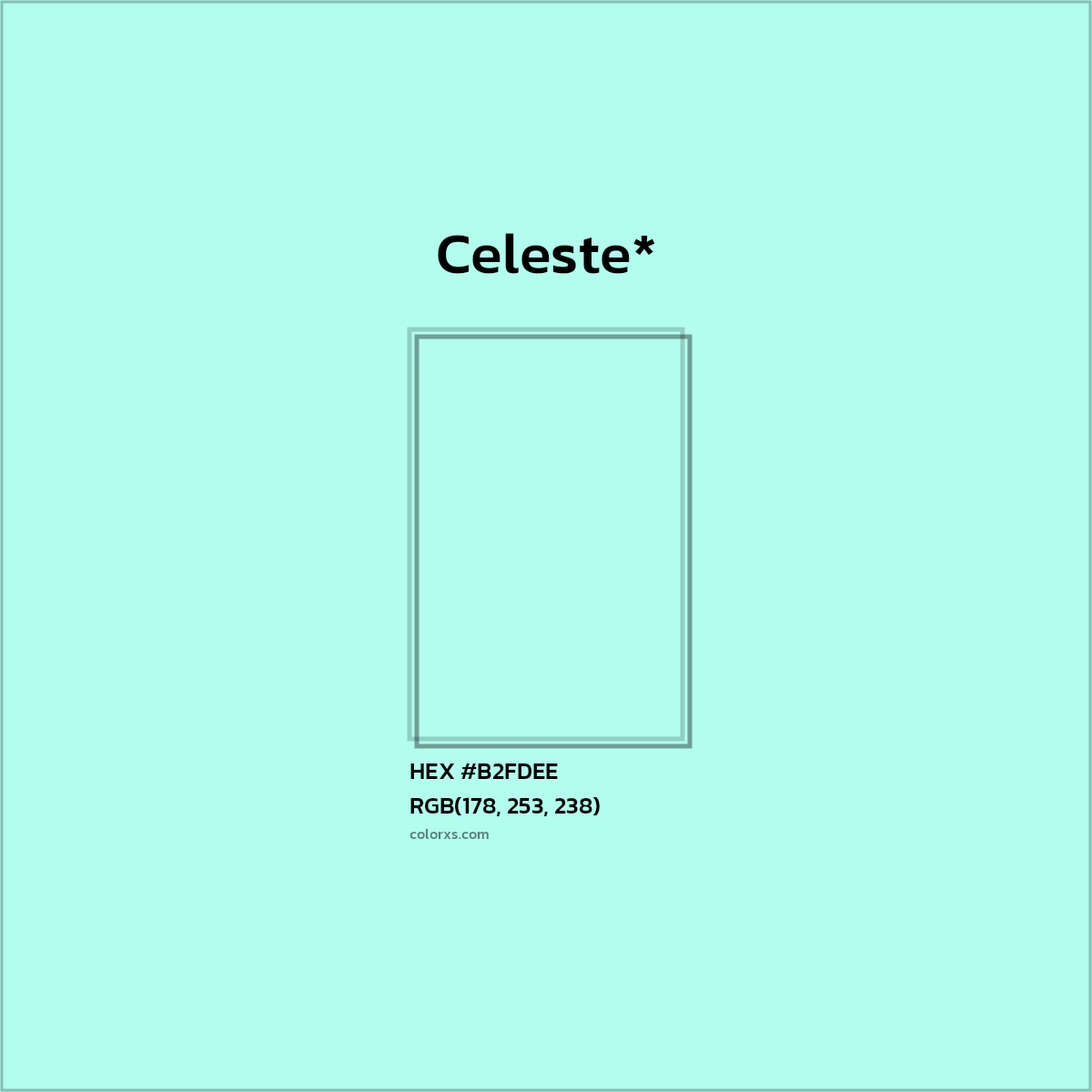 HEX #B2FDEE Color Name, Color Code, Palettes, Similar Paints, Images