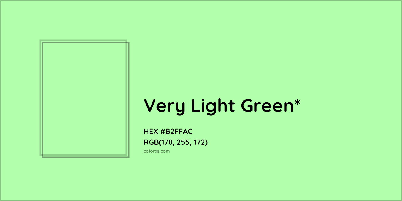 HEX #B2FFAC Color Name, Color Code, Palettes, Similar Paints, Images
