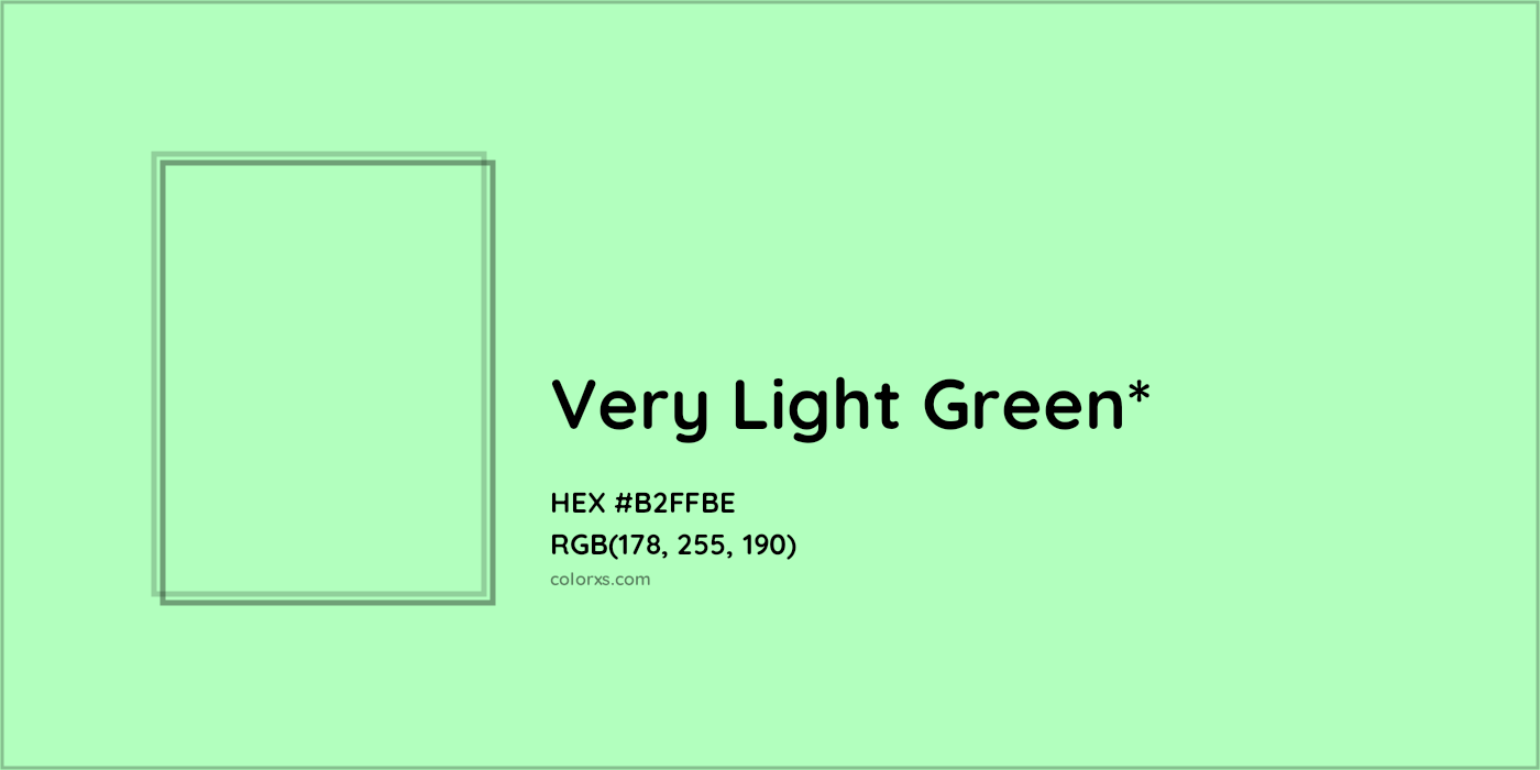 HEX #B2FFBE Color Name, Color Code, Palettes, Similar Paints, Images