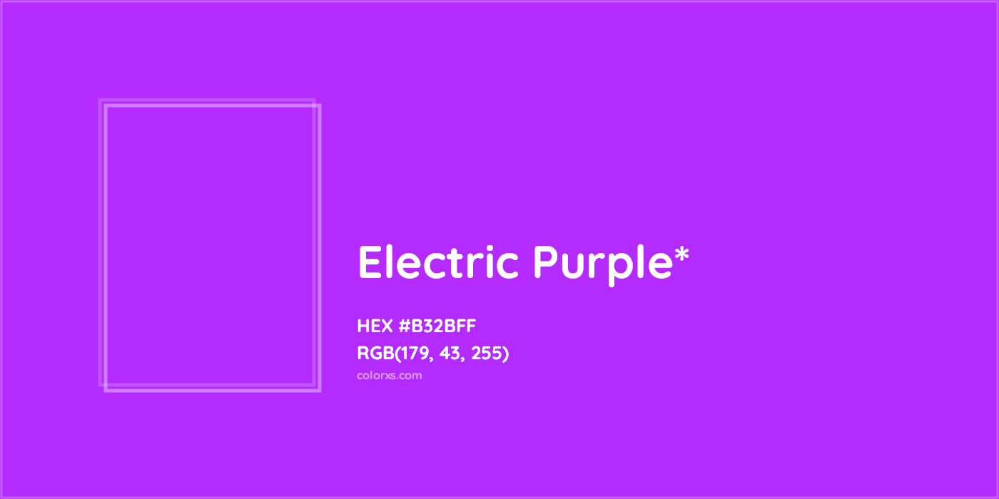 HEX #B32BFF Color Name, Color Code, Palettes, Similar Paints, Images