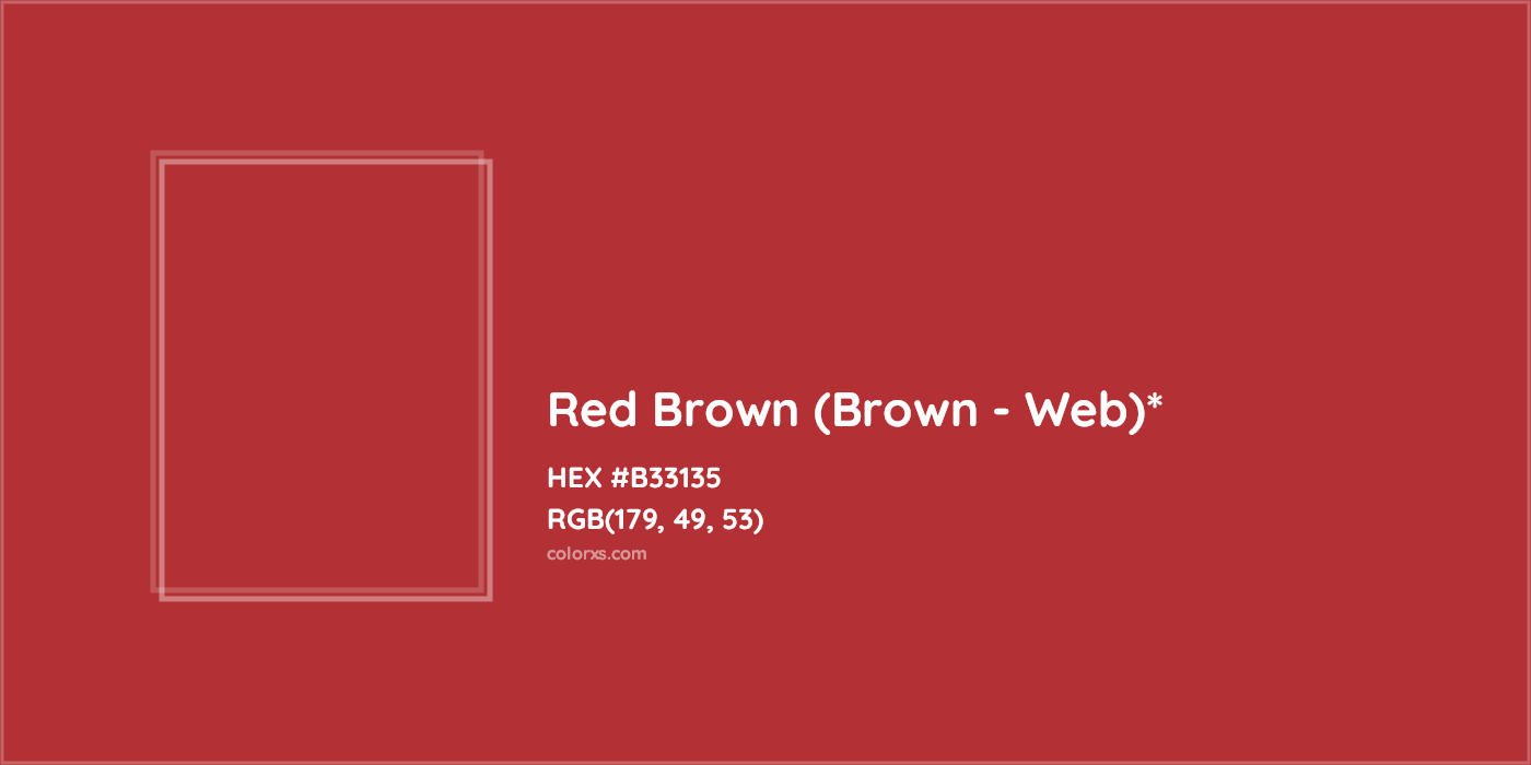 HEX #B33135 Color Name, Color Code, Palettes, Similar Paints, Images
