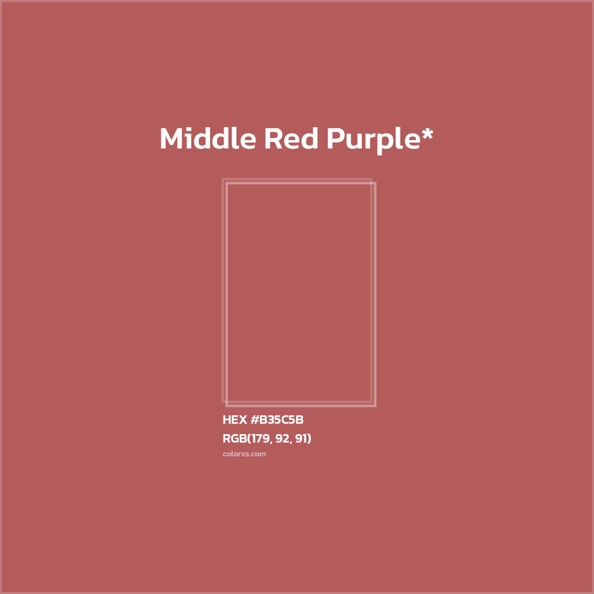 HEX #B35C5B Color Name, Color Code, Palettes, Similar Paints, Images