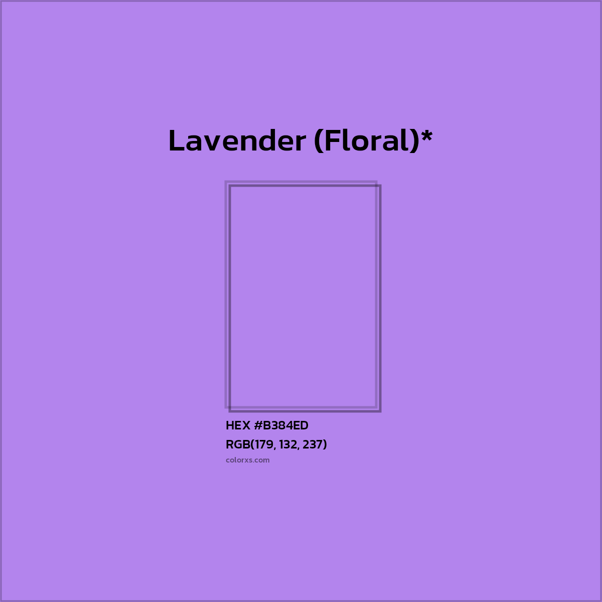HEX #B384ED Color Name, Color Code, Palettes, Similar Paints, Images