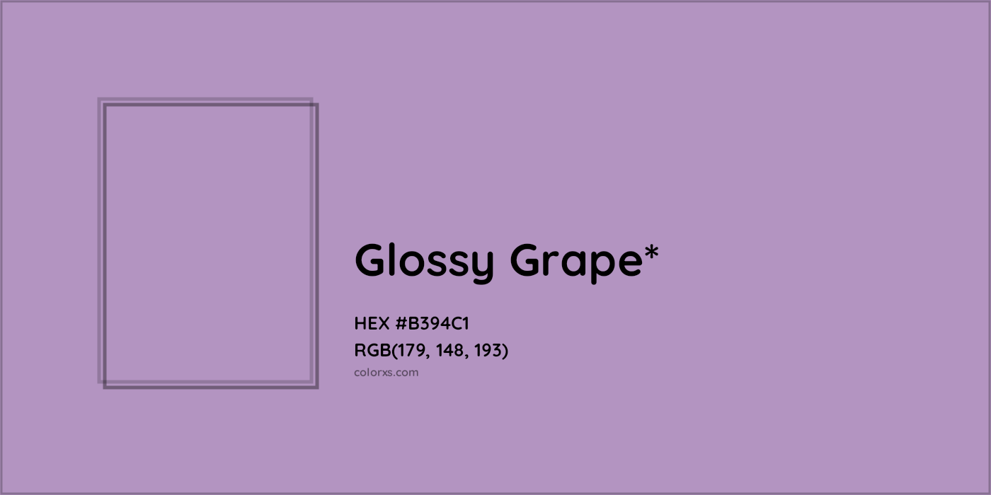 HEX #B394C1 Color Name, Color Code, Palettes, Similar Paints, Images